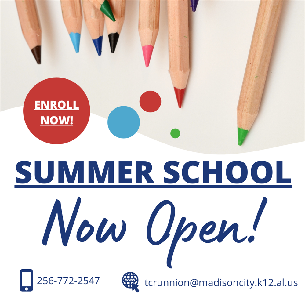  Summer school logo with color pencils